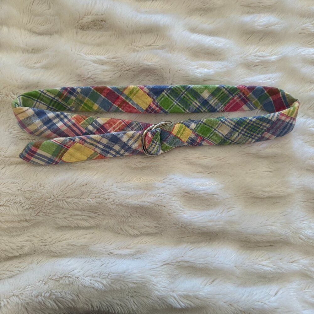 Eliza B. Plaid Ribbon Belt